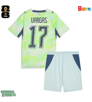 Schweiz Ruben Vargas #17 Replika Babytøj Udebanesæt Børn VM 2026 Kortærmet (+ Korte bukser)